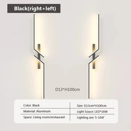 LED Wall Light Modern Minimalist Strip Lighting for Bedroom Bedside Living Room TV Backlight Sofa Decor Wall Sconce Ambient Lamp by zapcart