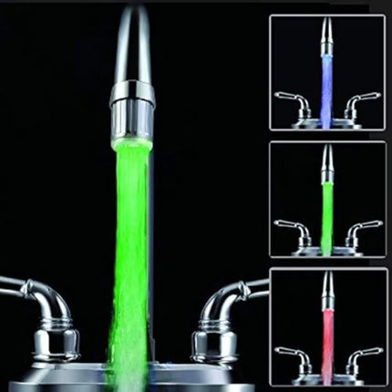 7-Color Change Automatically LED Water Faucet Light Water Stream Color Changing Faucet Tap Sink Faucet for Kitchen and Bathroom by zapcart