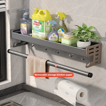 Wall Mounted Kitchen Spice Storage Rack Multifunctional Organizer For Home Cooks by zapcart