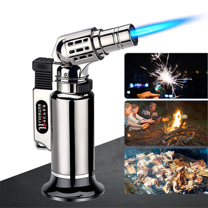 Metal Windproof Gas Lighter Adjustable Flame Welding Torch For Men by zapcart