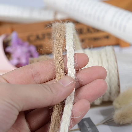 SQLzcCN Natural Jute Ribbon 5M for DIY Crafts and Gift Wrap by zapcart