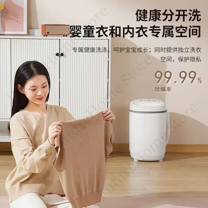 Large capacity semi-automatic washing machine small home dormitory children baby underwear by zapcart