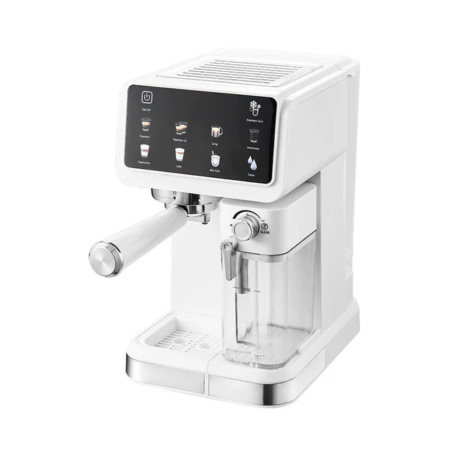 220V Touch Screen Coffee Machine for Home 20Bar Espresso Maker with Milk Frother Automatic Coffee Brewer Energy Saving by zapcart