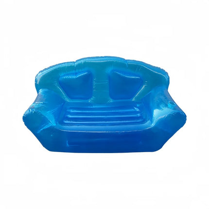Outdoor Camping Transparent PVC Inflatable Sofa, Double Sofa Chair, Living Room Leisure Backrest Sofa Garden Inflatable Chair by zapcart