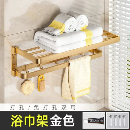Contemporary Bathroom Set Accessories Towel Rack Toothbrush Holder Toilet Paper Holder Set Bagno Accessori Household Items by zapcart