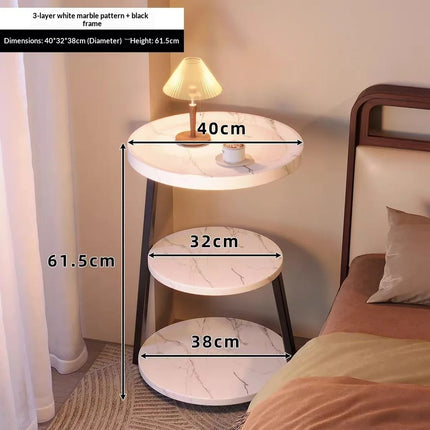 Coffee Table Vintage Multi Tier Small Round Side Table Bedside Nightstand Creative Designer Living Room Coffee Table Bedroom by zapcart