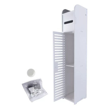 DayPlus Bathroom Floor Cabinet Home Storage Cabinet with Doors and Shelves, Home Furniture Unit, 16 x 15 x 80 cm by zapcart