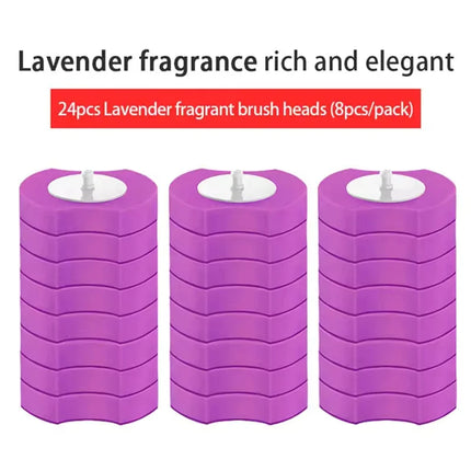 24PCS Disposable Toilet Bowl Refills Upgraded Toilet Bathroom Cleaning Sponges Pads Cleaner Heads Supplies Not Come With Holder by zapcart