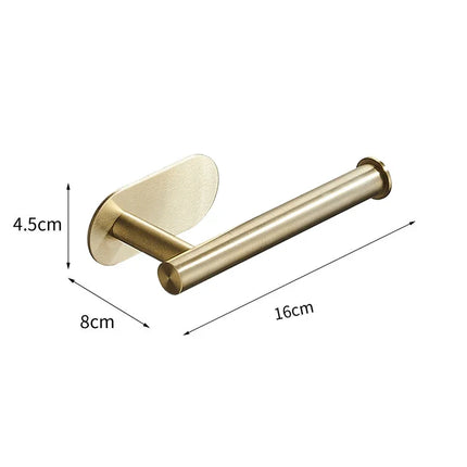 Bath Towel Bar 304 Stainless Steel Towel Rack Towel Ring Toilet Paper Holder Brushed Gold Bathroom Hardware Accessories Set by zapcart