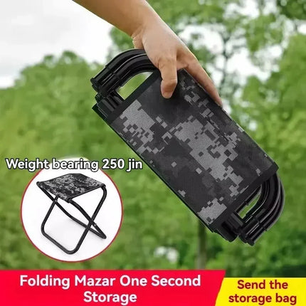 Portable Folding Chair Bench Fishing Stool Travel Camping Horse Stool Stools Train Subway Queuing Portable Stools Outdoor Tool by zapcart