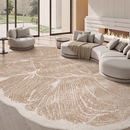 French Style Carpets for Living Room Light Luxury Bedroom Decor Carpet Art Fluffy Soft Irregular Shape Rug Home Thick Plush Mat by zapcart