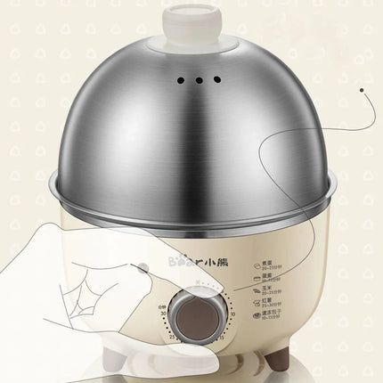 360W Electric Egg Boiler Breakfast Machine Multicooker Steamer Automatic Egg Cookers Home Egg Custard Steaming Cooker with Timer by zapcart