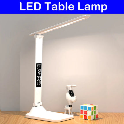 Zapcart Folding Desk Lamp USB Reading Touch Dimmable Alarm by zapcart