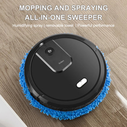 NEW Smart Sweeping and Mop Robot Vacuum Cleaner Dry and Wet Mopping Rechargeable Robot Home Appliance with Humidifying Spray by zapcart