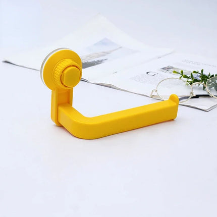 Suction Cup Toilet Paper Holder Wall Mount No Punching High Quality ABS Tissue Towel Roll Dispenser Bathroom Kitchen Accessories by zapcart