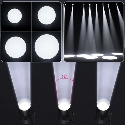 Somspot White LED Pinspot Lights 4 Pack For DJ Bar Club by zapcart