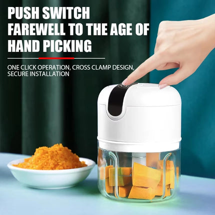 Garlic mashing machine food supplement machine household garlic cutter garlic crusher garlic pulling and pressing machine electr by zapcart