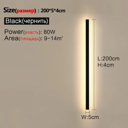 Waterproof Wall Light Outdoor Garden Wall lamps LED Lights Modern Nordic Living Room TV Background IP65 110/220v Wall washer by zapcart