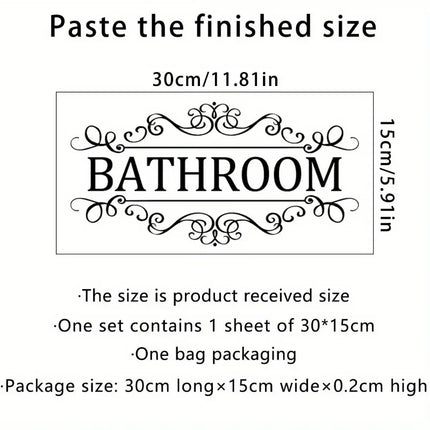Choice Waterproof Bathroom Wall Sticker PVC Decor For Home by zapcart