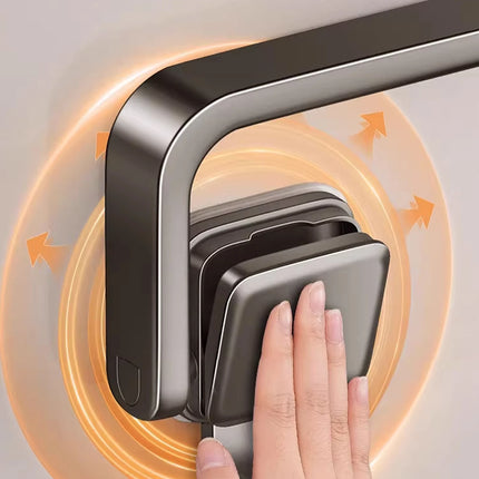 Ruithoe Suction Cup Folding Towel Rack No Drill Wall Mount Apartment 30 40 50 Cm by zapcart