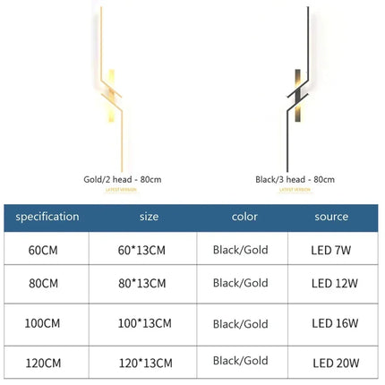 LED Wall Light Modern Minimalist Strip Lighting for Bedroom Bedside Living Room TV Backlight Sofa Decor Wall Sconce Ambient Lamp by zapcart