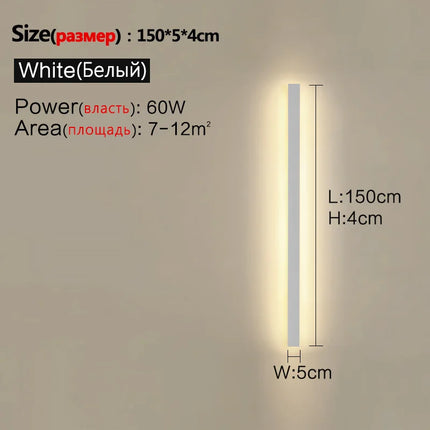 Waterproof Wall Light Outdoor Garden Wall lamps LED Lights Modern Nordic Living Room TV Background IP65 110/220v Wall washer by zapcart