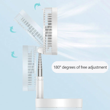 Haoyunma Camping Telescopic Portable USB Folding Fan Remote by zapcart