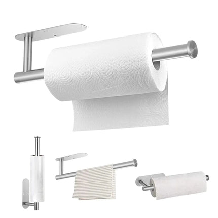 Adhesive Toilet Paper Holder Stainless Steel Tissue Hanger Waterproof Toilet Paper Stand Bathroom Accessories Paper Towels Hold by zapcart