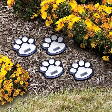 Solar Paw Print Lights, Outdoor Path Lights for Cats And Dogs, LED Street Lights, Yards, Gardens, Pathways, Lawns Solar Lights by zapcart