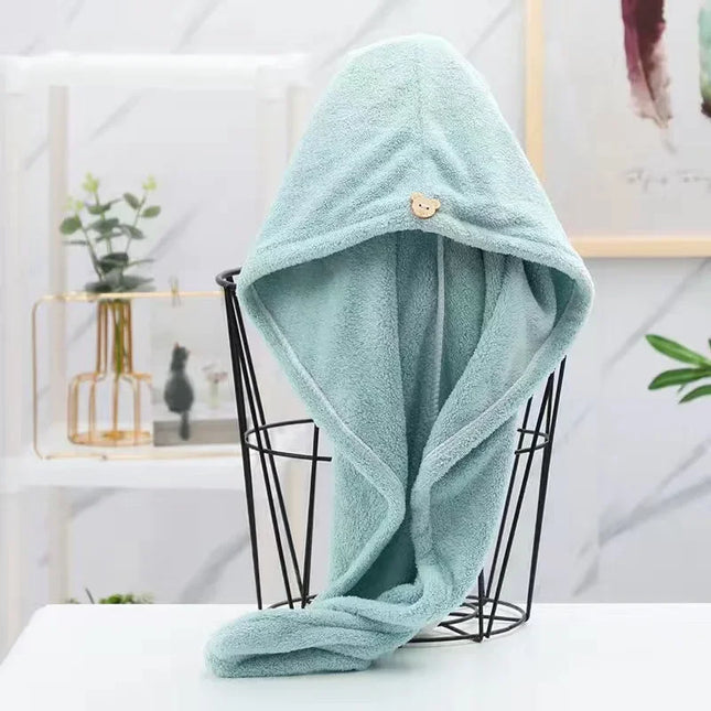 Dry Hair Cap Sports Towel Fiber Super Fine Adult Bath Towel Towels Bathroom Soft Turban for Hair Drying Miss Serviettes Face Wet by zapcart