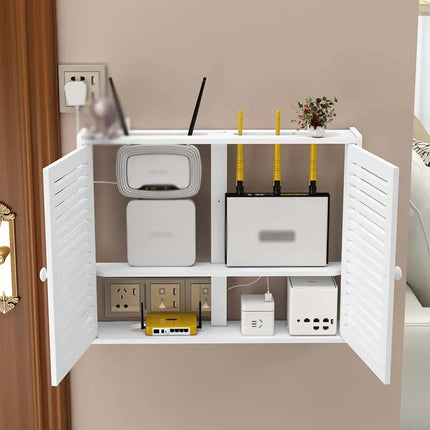 Dreamburgh Wall Mounted Router Shelf Living Room Storage by zapcart