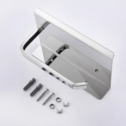Black/Gold/Silver/Grey Toilet Paper Holder Bathroom Wall Mount Multifunction WC Paper Phone Holder Shelf Towel Shelf Accessories by zapcart