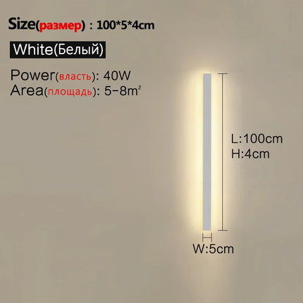 Waterproof Wall Light Outdoor Garden Wall lamps LED Lights Modern Nordic Living Room TV Background IP65 110/220v Wall washer by zapcart