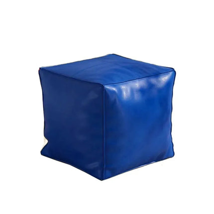 Nordic Style Non-Slip Storage Stool Waterproof No Fillings PU Leather Ottoman Square Stackable Unstuffed Cushion Cover Home by zapcart