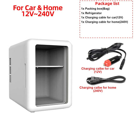 4L Mini Refrigerator Lightweight Design Popular Refrigerator Car Home Hot And Cold Dual-purpose Refrigerator For Camping Travel by zapcart