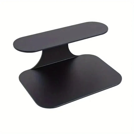 1pc Black Wall-Installed Floating Nightstand 2-Tier Shelf for Bedroom Decor by zapcart
