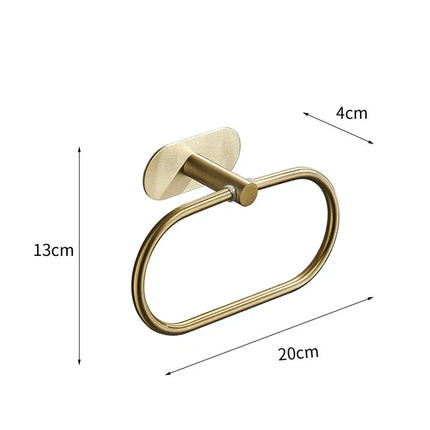 Bath Towel Bar 304 Stainless Steel Towel Rack Towel Ring Toilet Paper Holder Brushed Gold Bathroom Hardware Accessories Set by zapcart