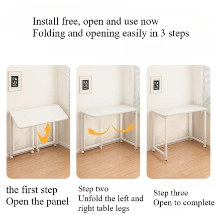 Folding computer desk desk removable table home student study table bedroom bedside table writing table desk by zapcart