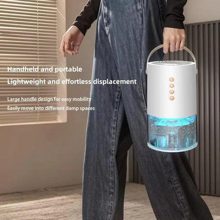 Smart Dehumidifier Negative Ions Eliminate Damp Mold And Moisture Energy-Saving Timer Air Dryer Air Purifier Bedroom Wardrobe by zapcart