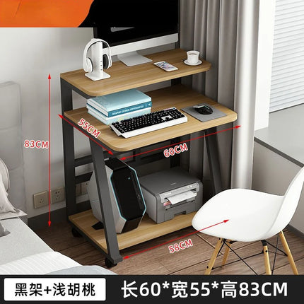 Mini Computer Desk Modern Minimalist Desktop Small Household Simple Movable Double-layer Study Gaming Laptop Stand Desk by zapcart