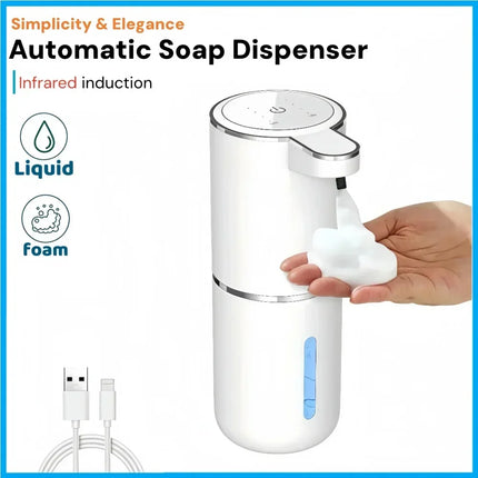 Automatic Soap Dispenser Infrared Sensor Hand Sanitizer USB Rechargeable Foam Hand Sanitizer Applicable To Kitchen And Bathroom by zapcart