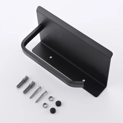 Black/Gold/Silver/Grey Toilet Paper Holder Bathroom Wall Mount Multifunction WC Paper Phone Holder Shelf Towel Shelf Accessories by zapcart