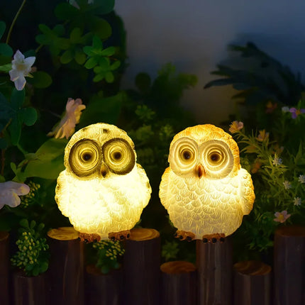 Solar Garden Lamp Owl Night Lights Outdoor Waterproof Courtyard Balcony Garden Lawn Landscape Decor LED Solar Powered Light by zapcart