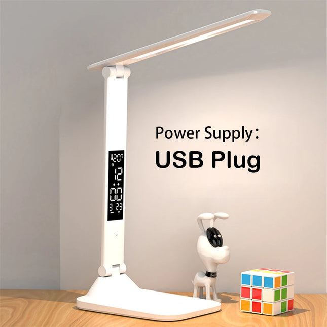 Zapcart Folding Desk Lamp USB Reading Touch Dimmable Alarm by zapcart