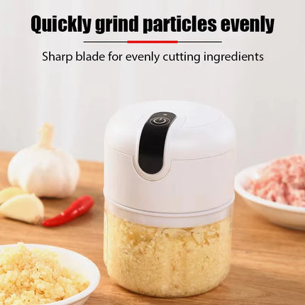 Garlic mashing machine food supplement machine household garlic cutter garlic crusher garlic pulling and pressing machine electr by zapcart