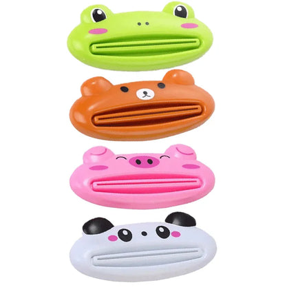 1-4pcs For Home Bathroom Animal Easy Toothpaste Dispenser Plastic Tooth Paste Tube Toothpaste Squeezer Rolling Holder Cocina by zapcart
