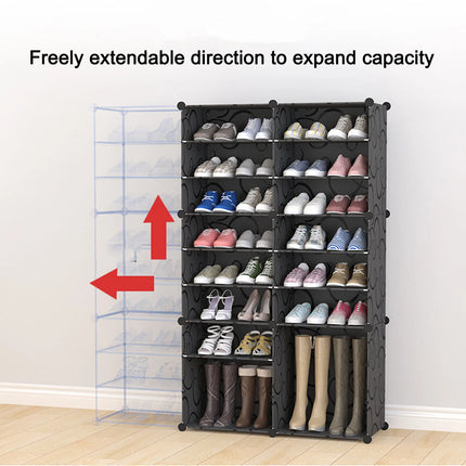 Vertical Shoe Rack Organizer Tall Shoe Rack Multi Layer Modern Multifunction Strong Load Bearing Large Capacity for Doorway by zapcart