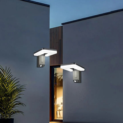 Solar Wall Light with 120° Foldable Head, Remote Infrared Sensing 3 Lighting Modes IP65 Waterproof Efficient Solar Panel by zapcart
