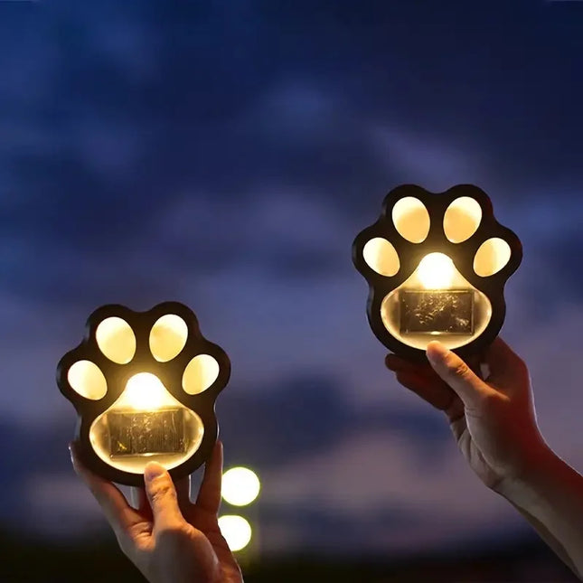 Solar Paw Print Lights, Outdoor Path Lights for Cats And Dogs, LED Street Lights, Yards, Gardens, Pathways, Lawns Solar Lights by zapcart