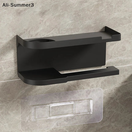 【S3y】1pc Toilet Paper Holder, Plastic Storage Rack, Kitchen Towel Holder, Seasoning Bottle, Bathroom Wall Roll Paper by zapcart